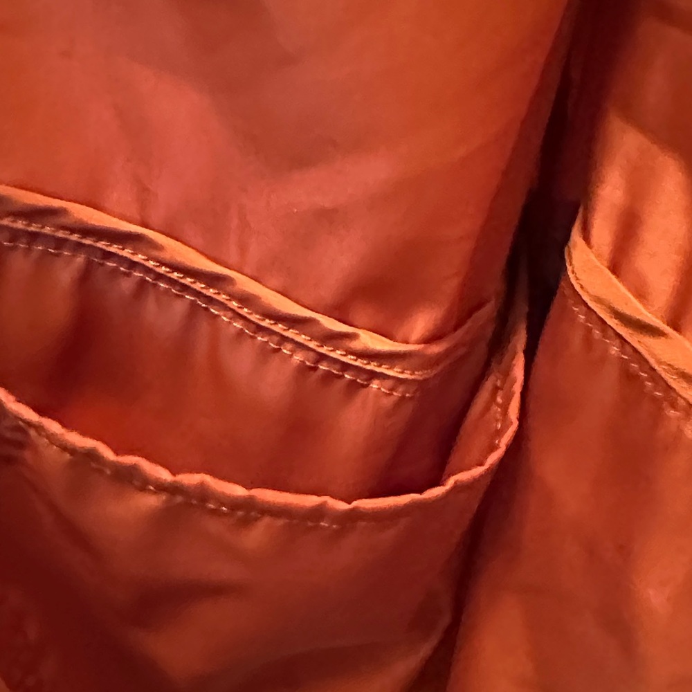 Madewell Rust Hooded Windbreaker Jacket Size XS - Picture 4 of 10